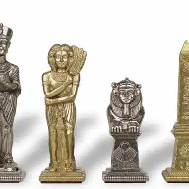 Jogo de Xadrez em Metal Egipto