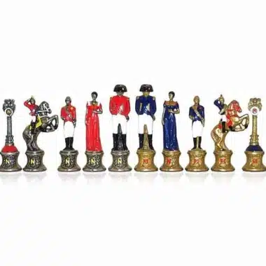 Jeu d'Echecs en Métal Peint à la Main