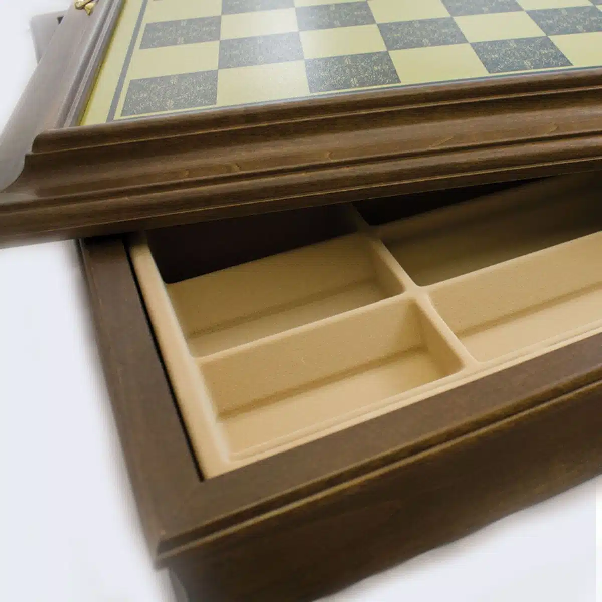 Conjunto Grande Napoleão IV Tabuleiro de Xadrez em Madeira Original e Jogo de Xadrez em Metal - Image 17