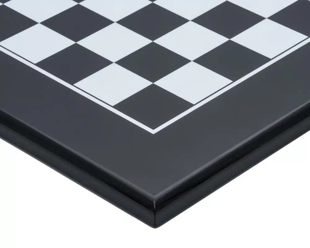 Conjunto Staunton Design II Tabuleiro em Madeira Lacada & Jogo de Xadrez em Metal Maciço Lacado Preto e Branco - Image 8
