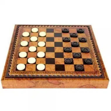 Conjunto Mortos-Vivos III Tabuleiro de Xadrez em Couro Sintético Mundo Antigo com Arrumação e Jogo de Xadrez em Resina Pintado à Mão - Image 24