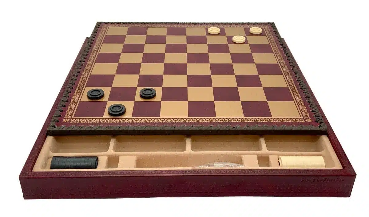 Jogo de Xadrez Guerra da Independência dos Estados Unidos em Resina & Tabuleiro em Couro Sintético com Compartimento de Arrumação - Image 7