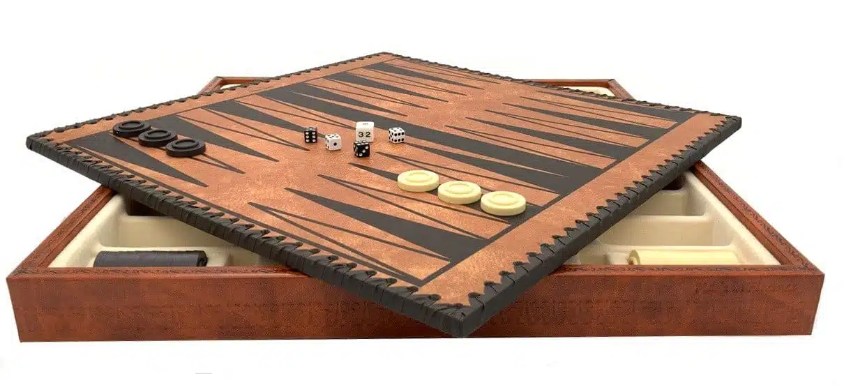 Conjunto Napoleão II Tabuleiro em Couro Sintético & Jogo de Xadrez em Metal Maciço - Image 13