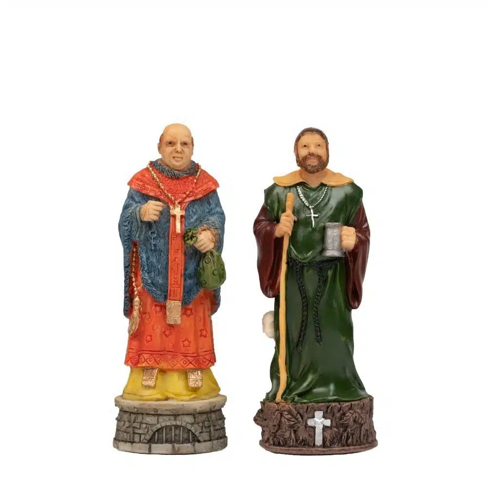 Conjunto Robin dos Bosques Tabuleiro em Couro Sintético & Jogo de Xadrez em Resina Pintado à Mão - Image 17