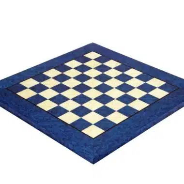 Tabuleiro de Xadrez em Madeira de Ácer Azul