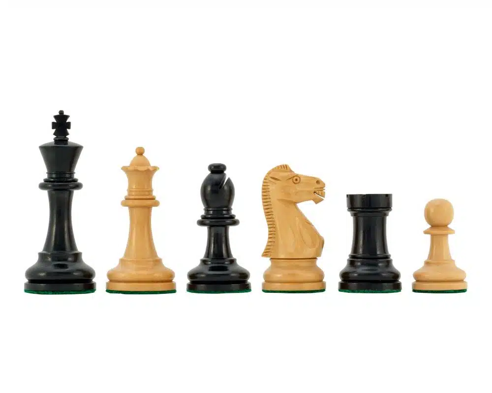 Jogo de Xadrez Staunton Supreme III em Madeira de Ébano