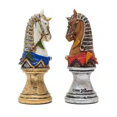 Jeu d'Echecs en Résine Peint à la Main