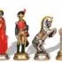 Jogo de Xadrez em Metal Pintado à Mão Napoleão Waterloo