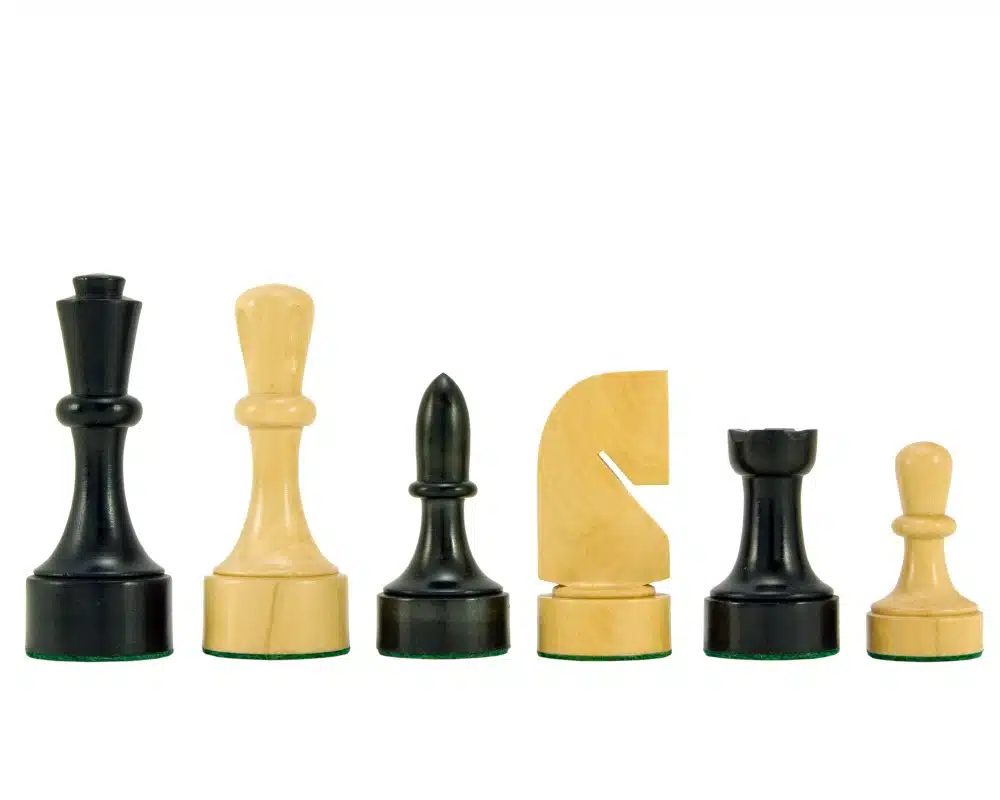 Jogo de Xadrez Contemporâneo - Tabuleiro em Madeira de Anegre Preto e Ácer & Peças em Madeira de Buxo - Image 7