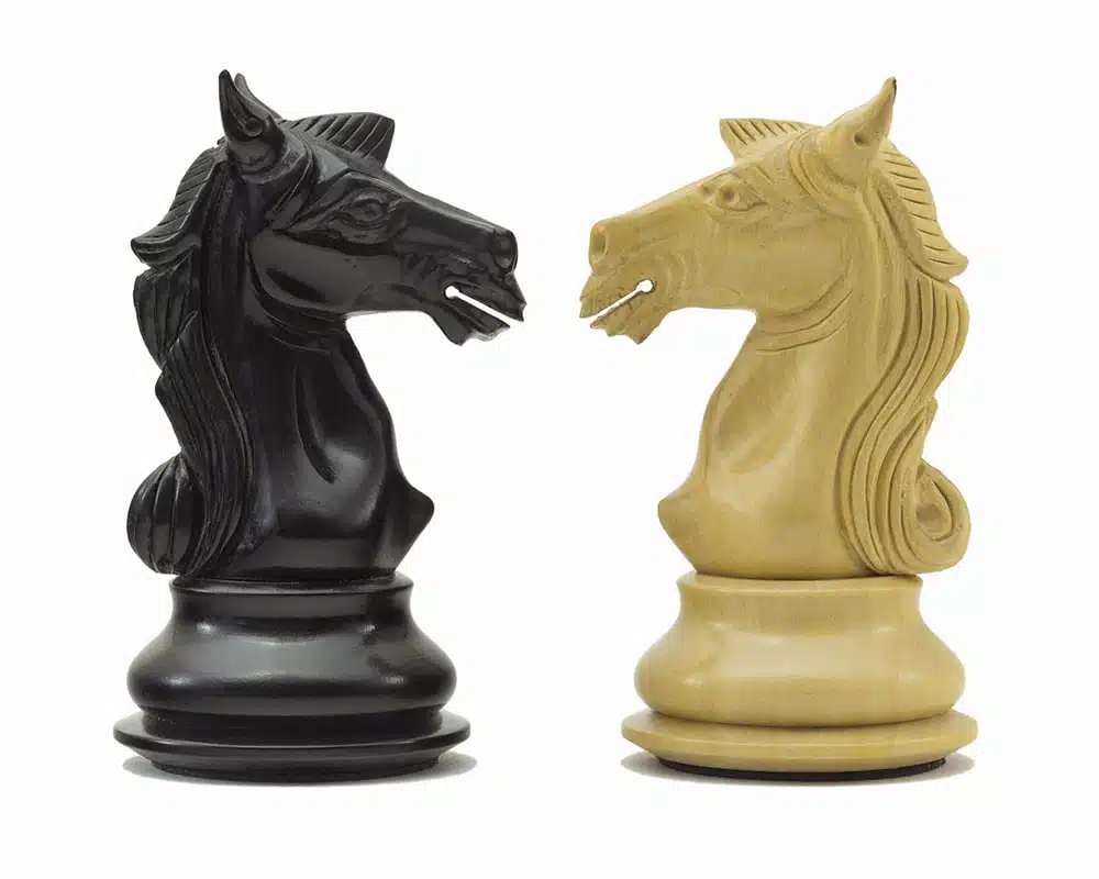 Jeu d'Échecs série Columbus en Bois d'Ébène et Bois de Buis