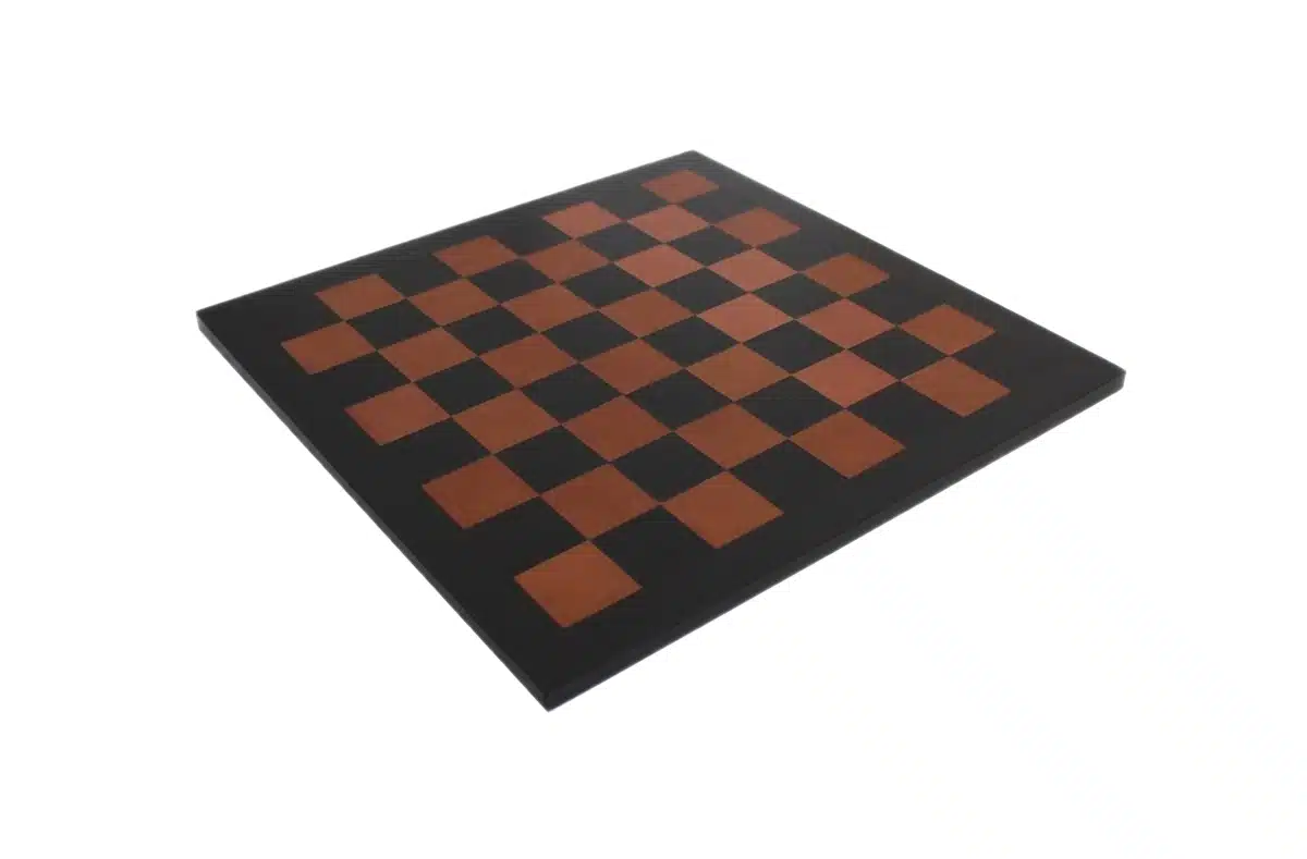 Jogo de Xadrez Grande Oriental em Latão Maciço & Tabuleiro em Couro Verdadeiro - Image 7