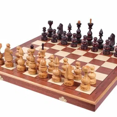 Grande Jogo de Xadrez Dobrável com Arrumação