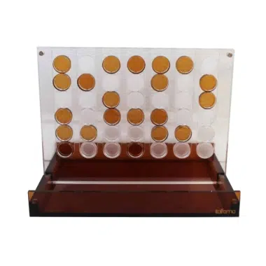 Jogo de Sociedade Puissance 4 Original em Plexiglas Laranja