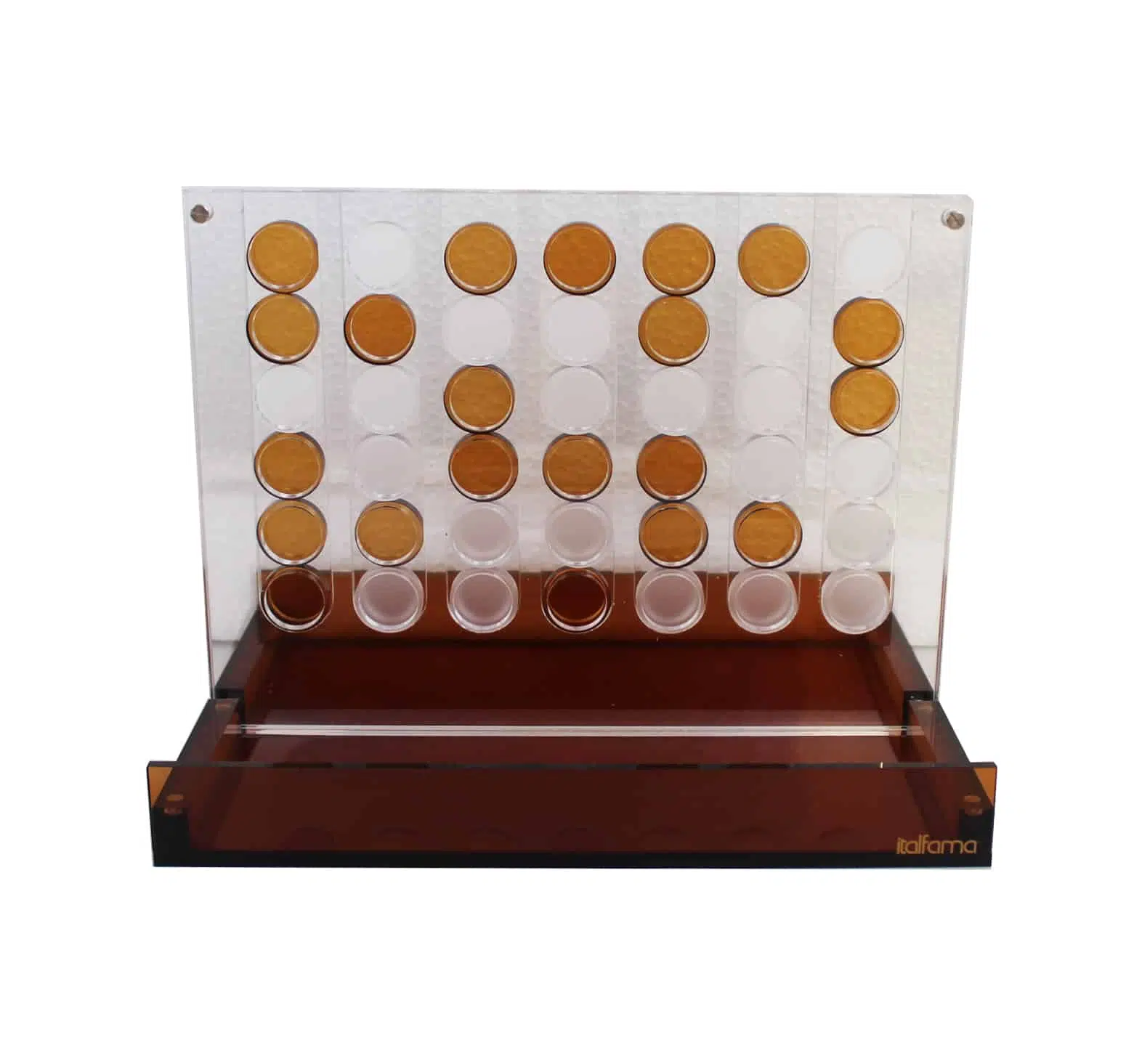 Jogo de Sociedade Puissance 4 Original em Plexiglas Laranja