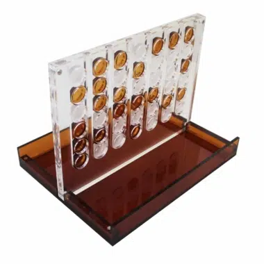 Jogo de Sociedade Puissance 4 Original em Plexiglas Laranja - Image 3