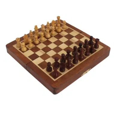 Alternative view of Jogo de Xadrez de Madeira Magnético Staunton - 5 Tamanhos