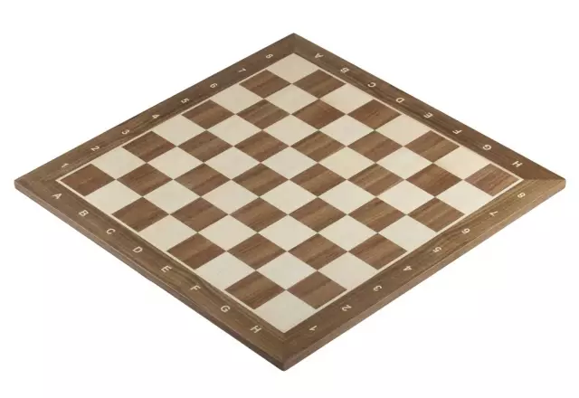 Ensemble Échiquier Alphanumérique et Jeu d'Échecs Chevalier Allemand en Bois d'Acacia et Buis