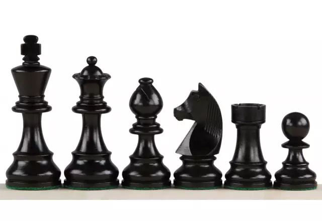 Pièces d'Échecs Cavalier Allemand en Bois de Buis
