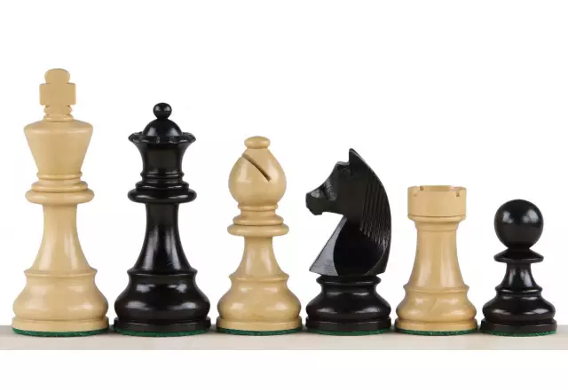 Pièces d'Échecs Cavalier Allemand en Bois de Buis