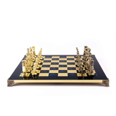 Jogo de Xadrez Período Greco-Romano Bronze e Dourado - Image 16
