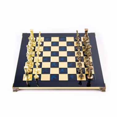 Jogo de Xadrez Período Greco-Romano Bronze e Dourado - Image 18