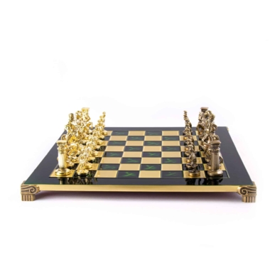 Jogo de Xadrez Período Greco-Romano Bronze e Dourado - Image 6