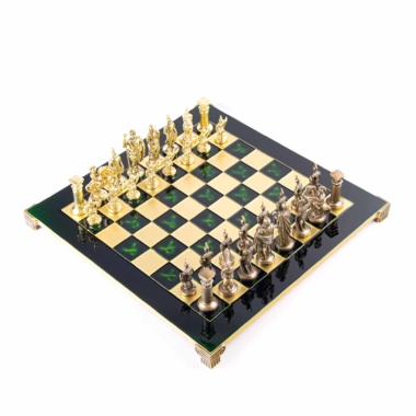 Jogo de Xadrez Período Greco-Romano Bronze e Dourado - Image 8
