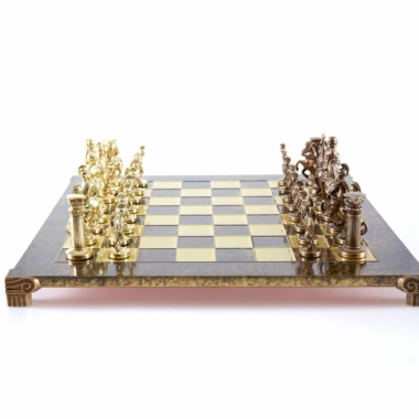 Jogo de Xadrez Período Greco-Romano Bronze e Dourado - Image 20