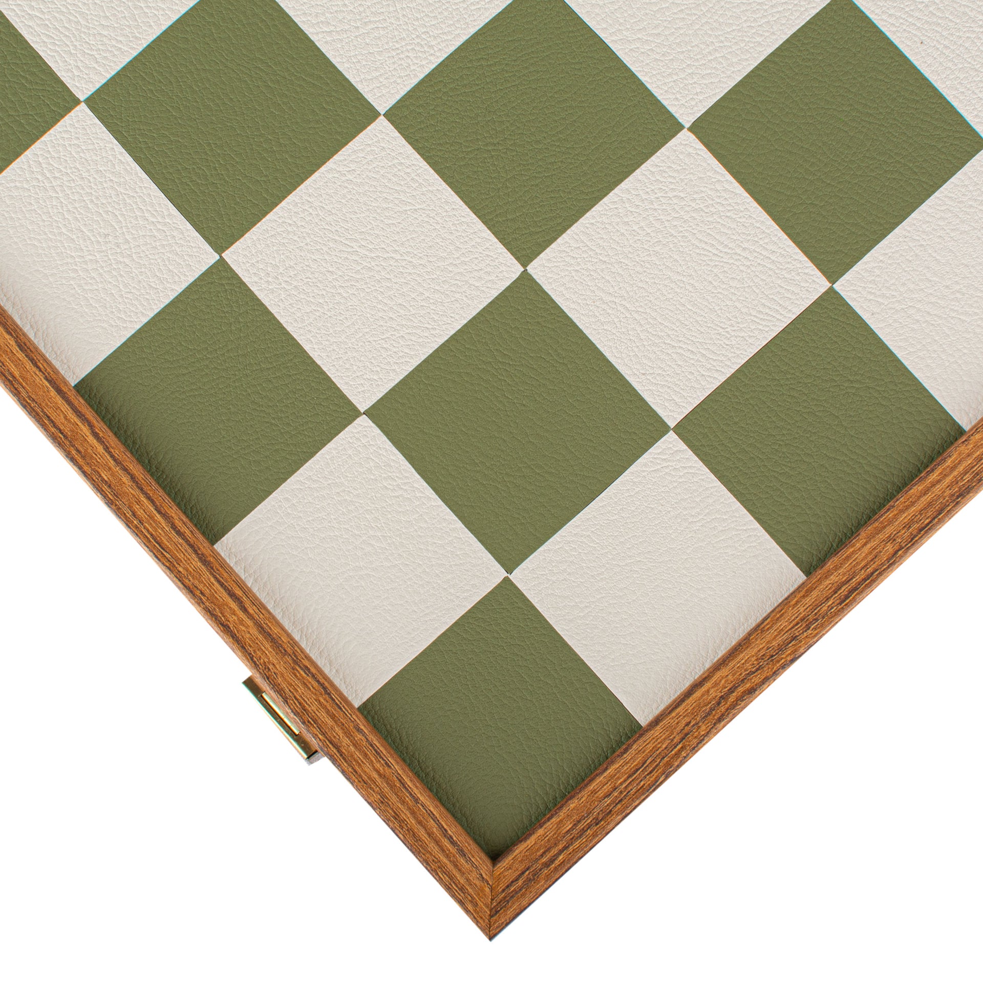 Jogo de Xadrez Completo Estilo Bauhaus - Verde & Branco - 40 x 40 cm - Image 7