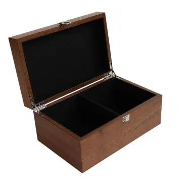 Set Pieces Echecs Hauteur de Roi 9 cm + Coffret de Rangement en Bois de Noyer et de Bruyere