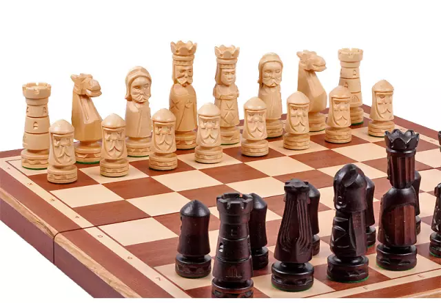 Jeu d’Echecs du Château II Grand Échiquier en Bois Pliable avec Rangement