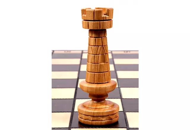 Grand Jeu d’Echecs César II en Bois Pliable - Hauteur de Roi 14 cm