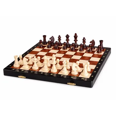 Tabuleiro de xadrez magnético 35×35 cm com peças Staunton prontas a jogar