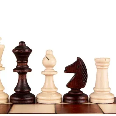 Jeu d'Échecs Magnétique 35x35 cm – Echiquier Magnetique en Bois avec Pièces Staunton