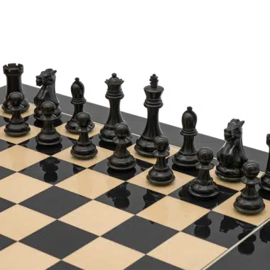 Ensemble d’échecs de compétition Staunton de luxe avec coffret