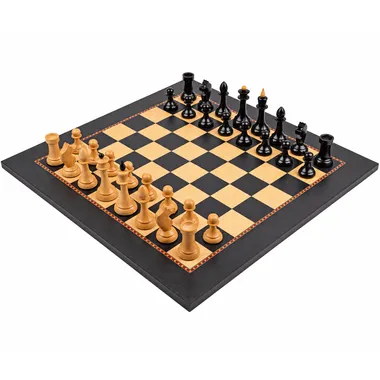 Jogo de xadrez oficial com peças em madeira em posição inicial - Le Palais Des Echecs