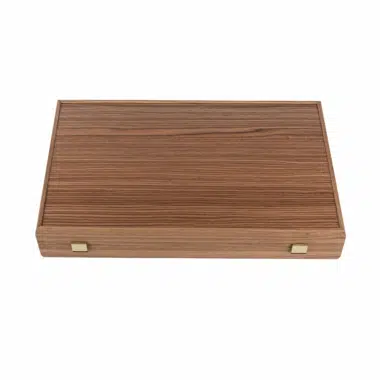 Capa de proteção em madeira elegante para o jogo de gamão (backgammon) - Le Palais Des Echecs