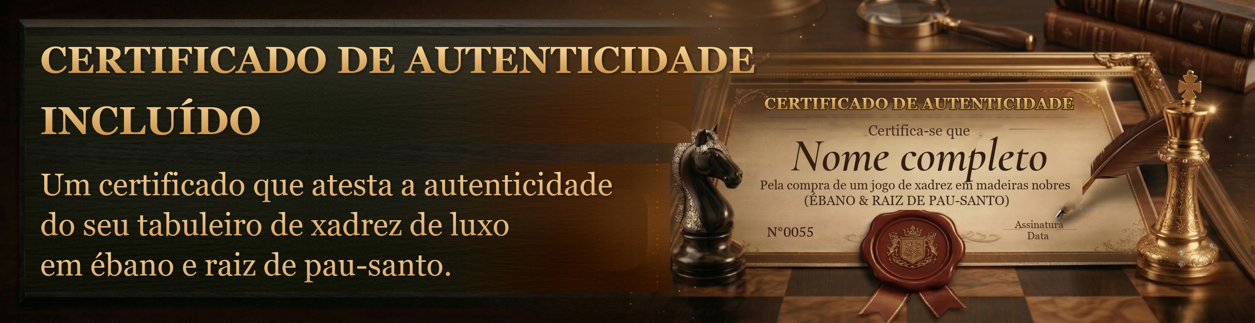Certificado de autenticidade - Le Palais des Échecs
