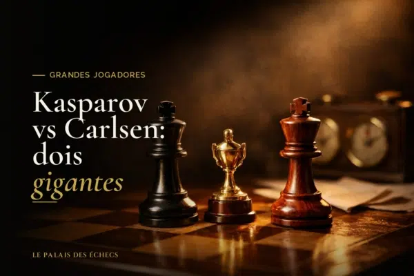 Kasparov vs Carlsen: dois gigantes